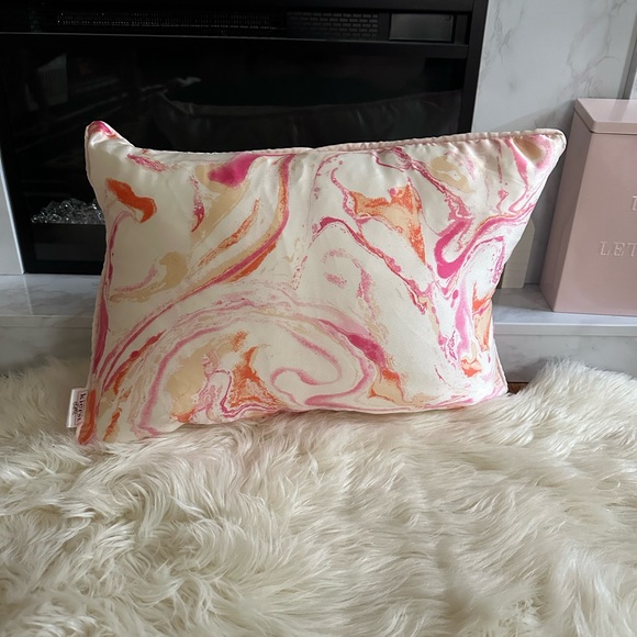 Pink and Orange Marble Throw Pillows - Picture 7 of 14